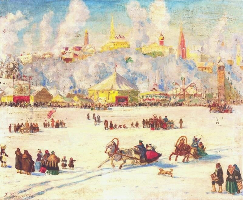 Борис Кустодиев. Зимняя ярмарка.