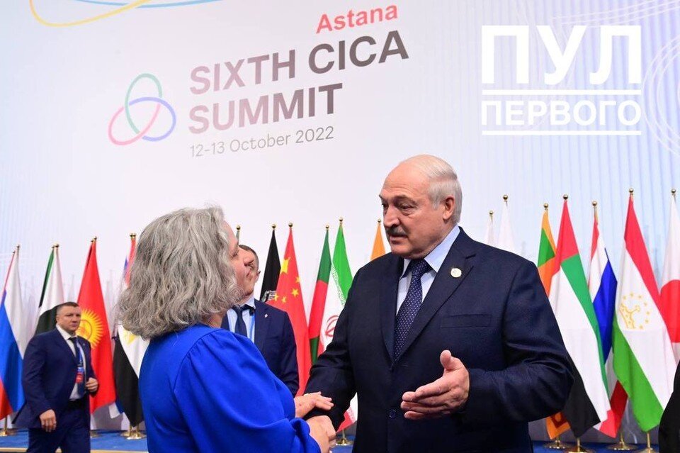     Лукашенко провел встречи с лидерами разных государств на саммите в Астане. Фото: телеграм-канал "Пул Первого"