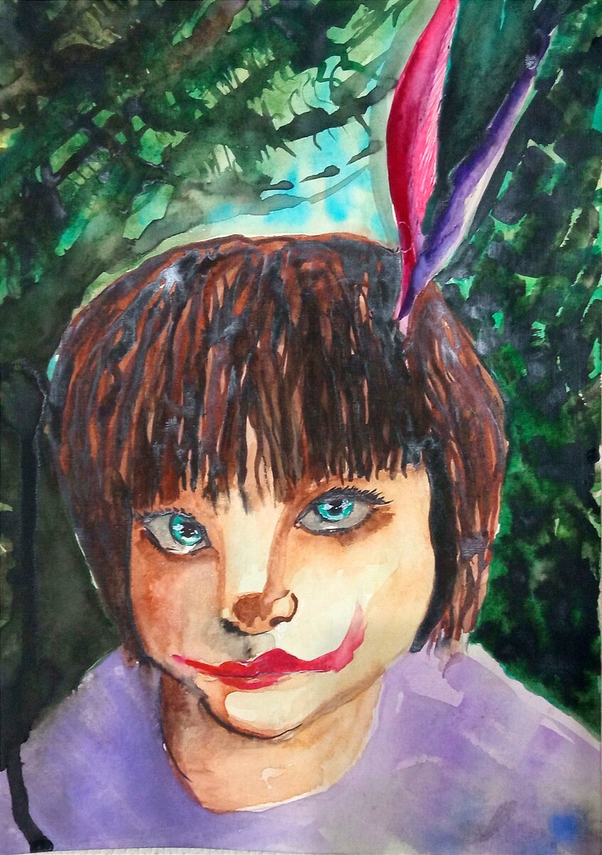 Акварель,/Иногда работа неумелого мастера притягивает наш взгляд и шокирует наши души,а ведь это только от того ,что мы привыкли к комфортному постоянству,;научись размышлять и перед тобой откроются дали...✨🌀💫