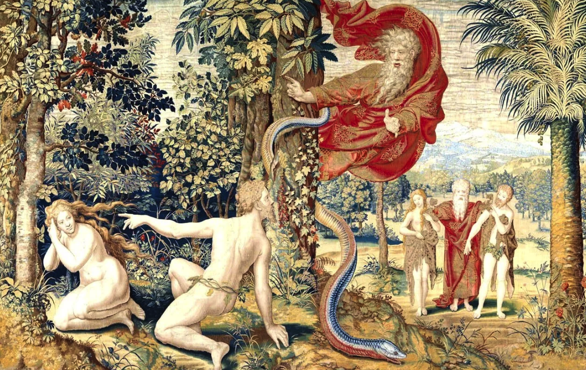 Грехопадение адама и евы библия. Грехопадение адама и евы тинторетто. Рай грех. Изгнание адама и евы. Рай грех.