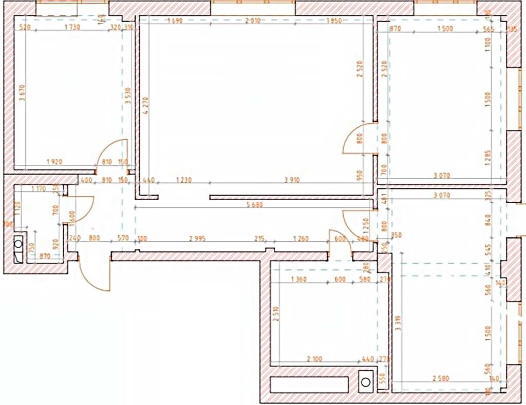 Элегантная классика и уютный прованс. Перепланировка квартиры в старом жилом фонде