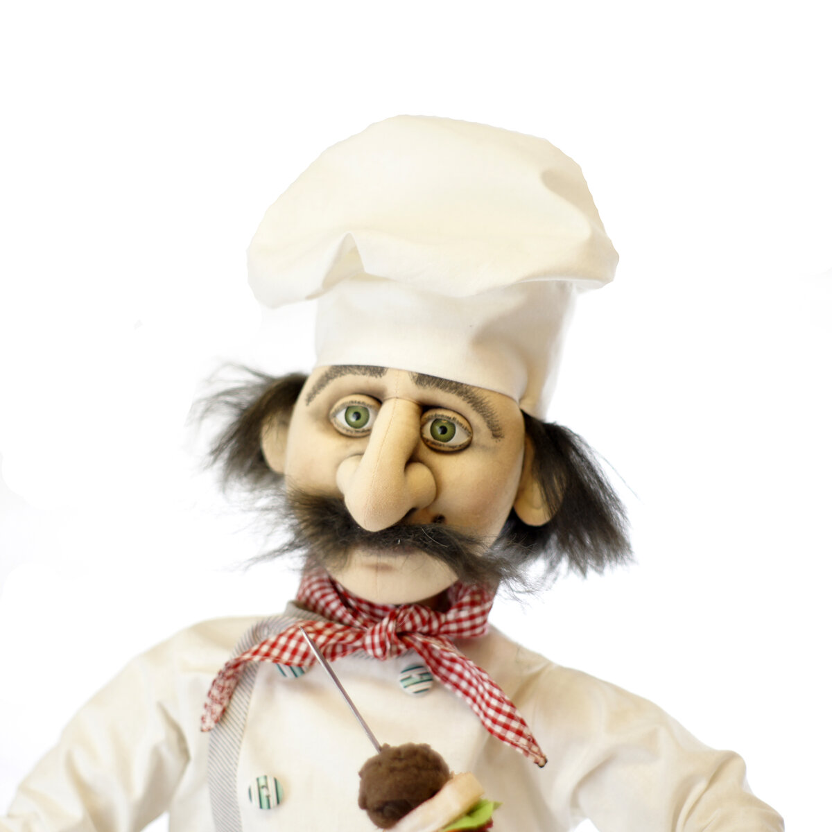 повар с шашлыком.