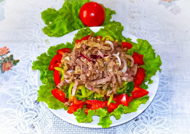 Салат с говядиной и болгарским перцем - рецепты с фото