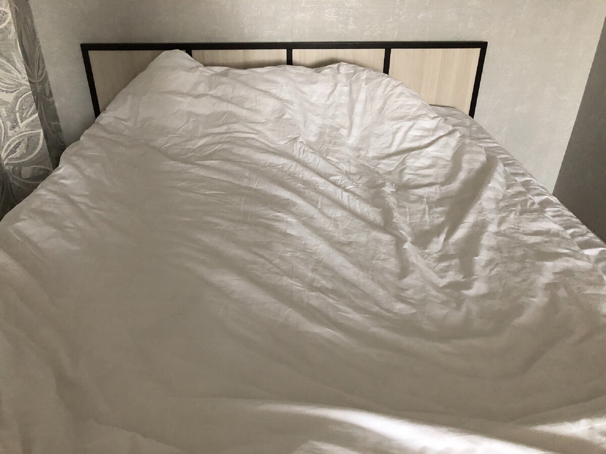 Белое постельное белье поднимает рейтинг в квартире⭐️⭐️⭐️