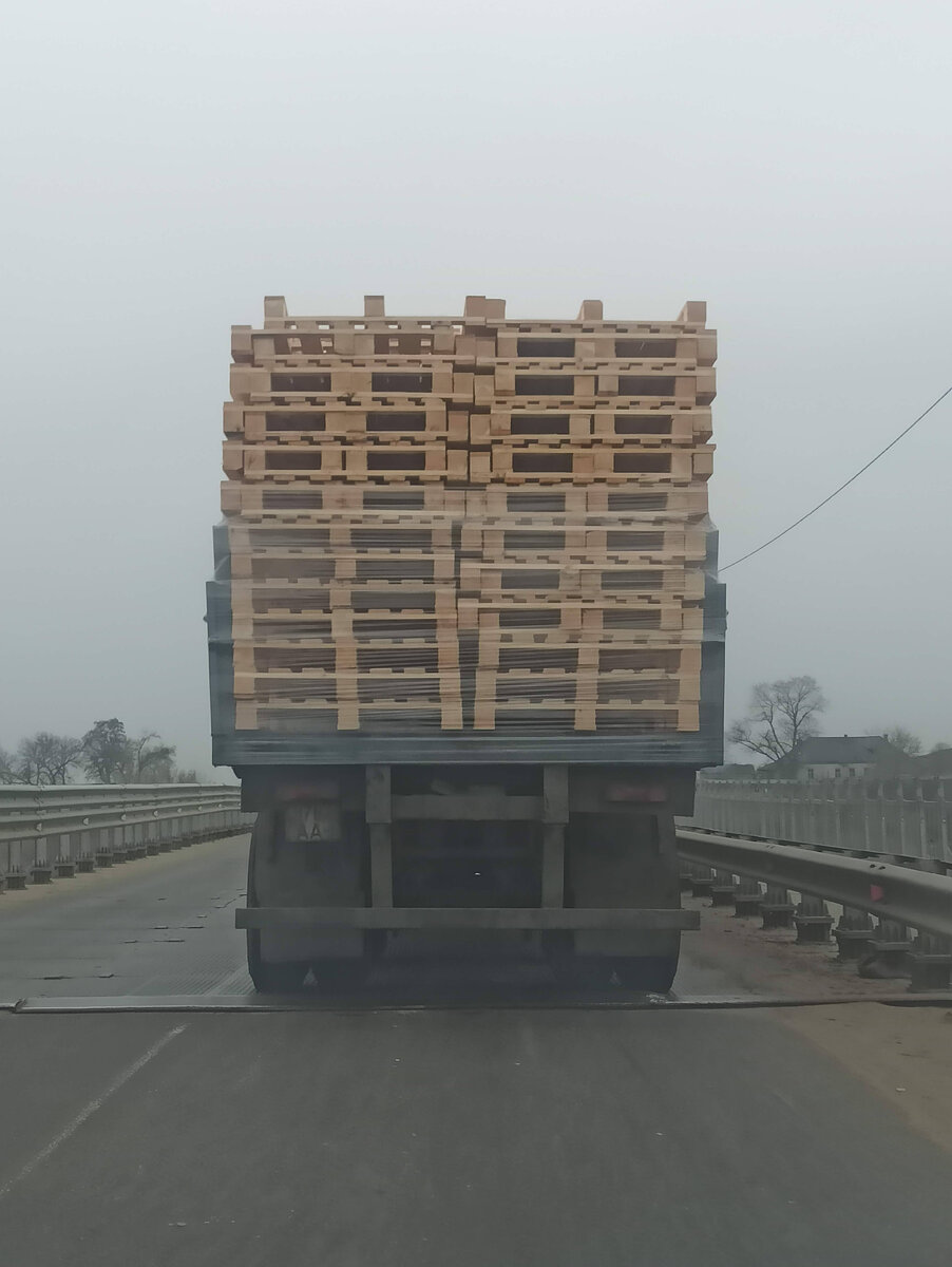 Дорога по железному мосту