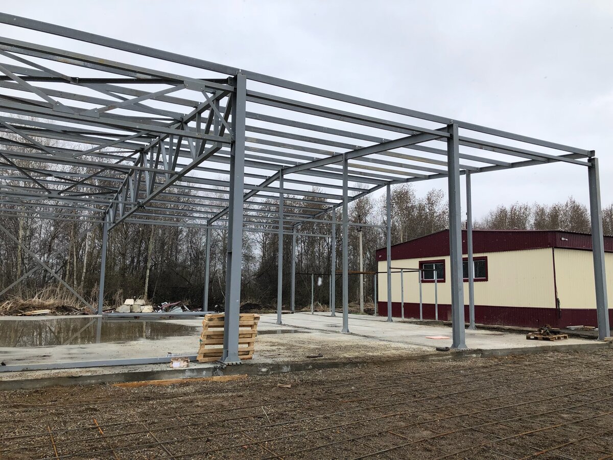 Металлоконструкция для утепленного склада