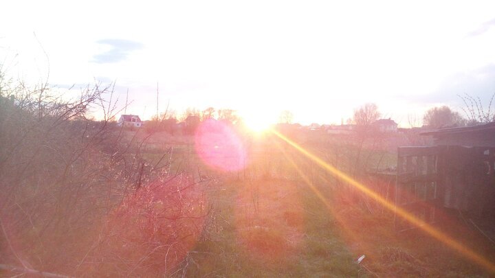 Восход. Фото автора. 