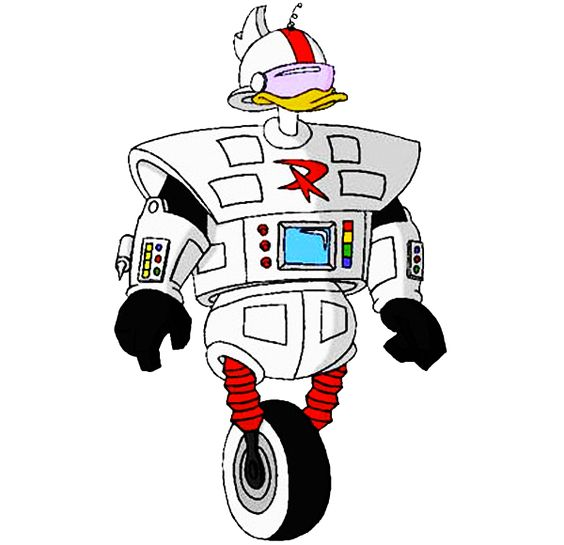 это он в костюме Уткоробота