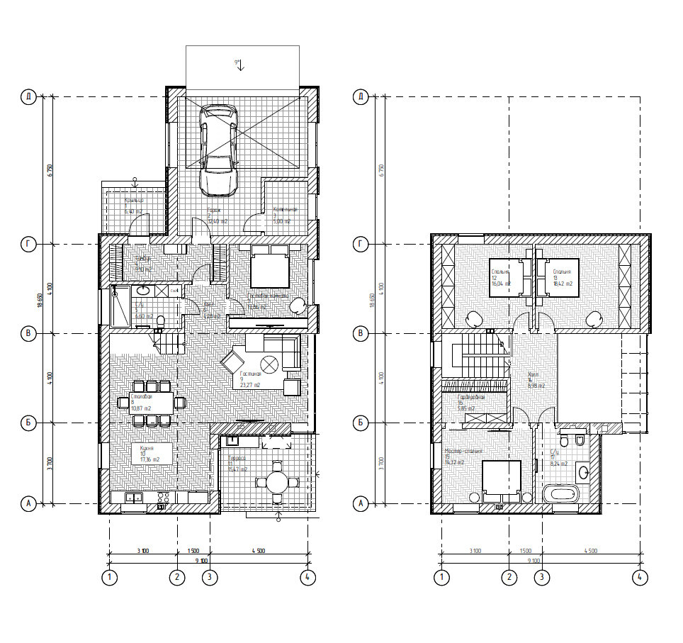 Монолит-Хаус. Планировки дома