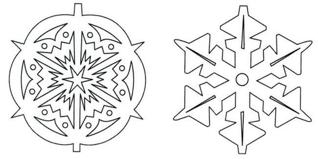 340 трафаретов и шаблонов снежинок на окна (Новый год) – вырезаем из бумаги своими руками