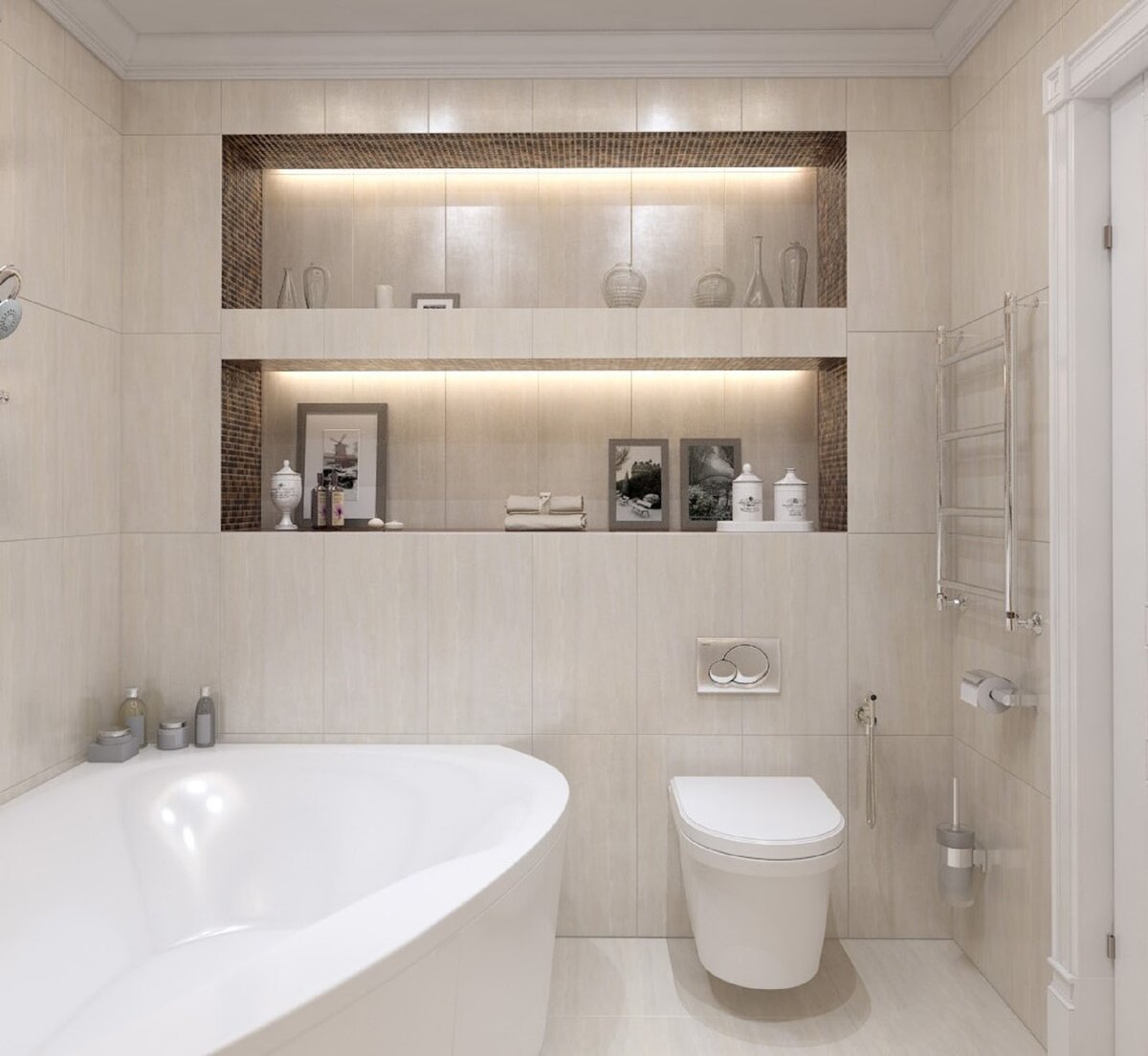 Совмещение санузла часто используют для увеличения полезного пространства