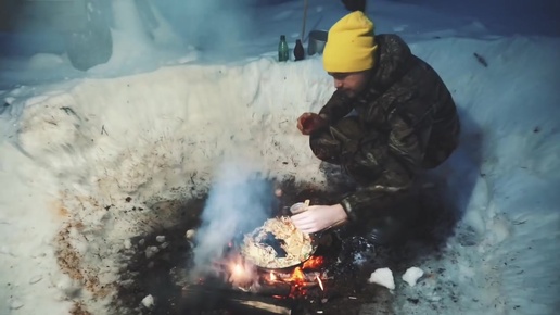 За хариусом. В тайгу на 2 дня. Февраль 2018