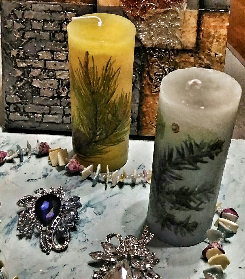 Декупаж свечи. 