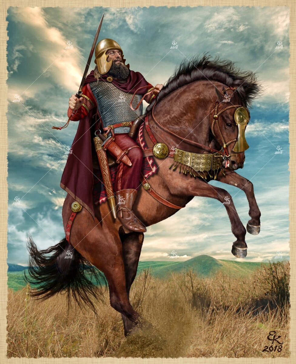 Сарматский всадник, худ. Евгений Край