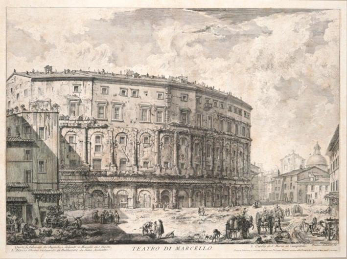 Театр Марцелла гравюра Ж. Б. Пиранези