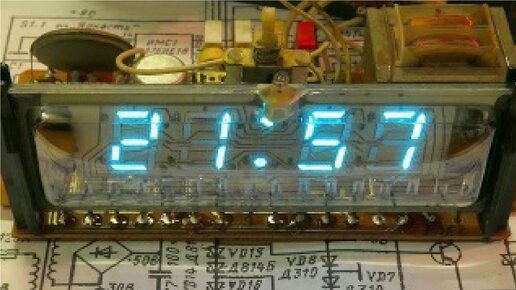 Soviet digital clock Start Analysis and restoration. Реставрация найденных советских часов с большими светодиодами.