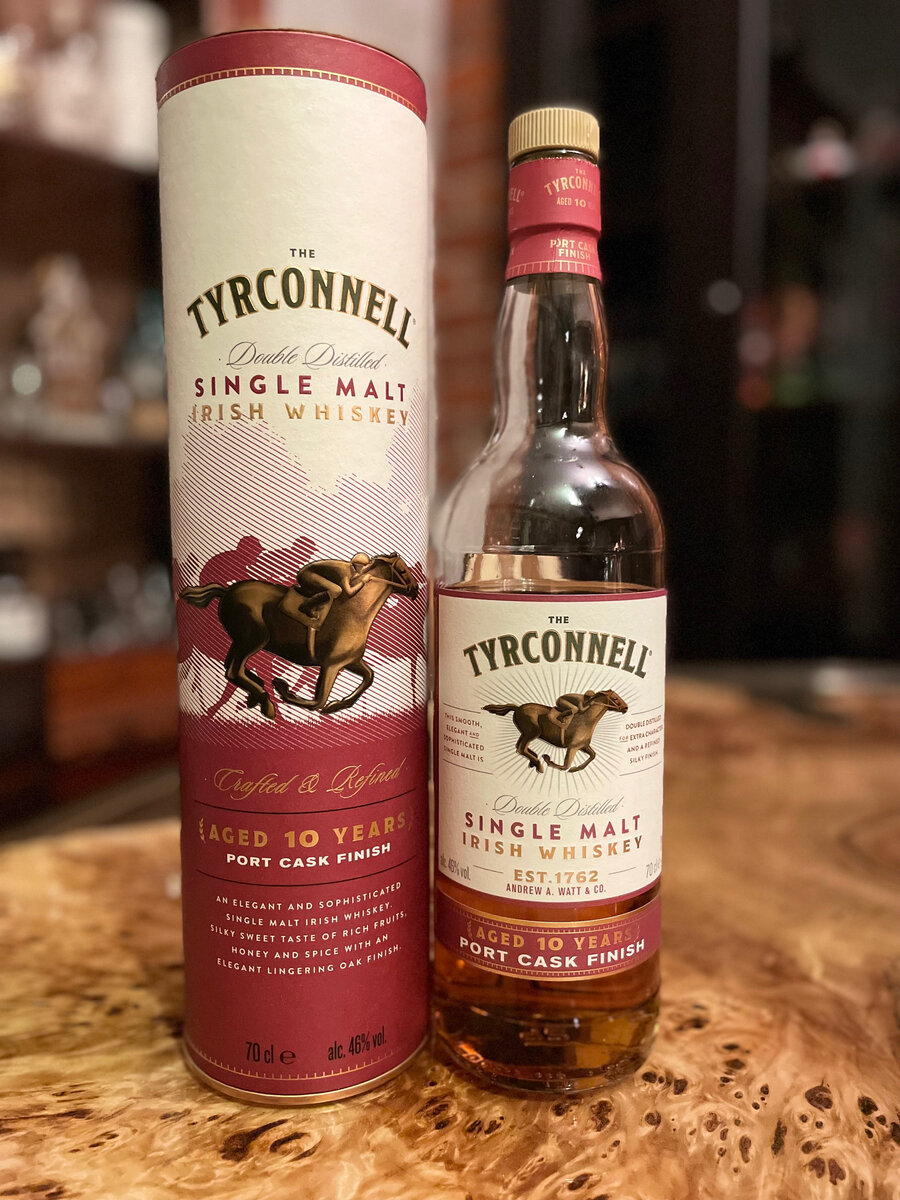 The Tyrconnell 10 Year Old Single Malt Port Cask Finish Whiskey -  интересный ирландский виски двойной перегонки | О Виски и не только с  Алексеем Пятницких | Дзен