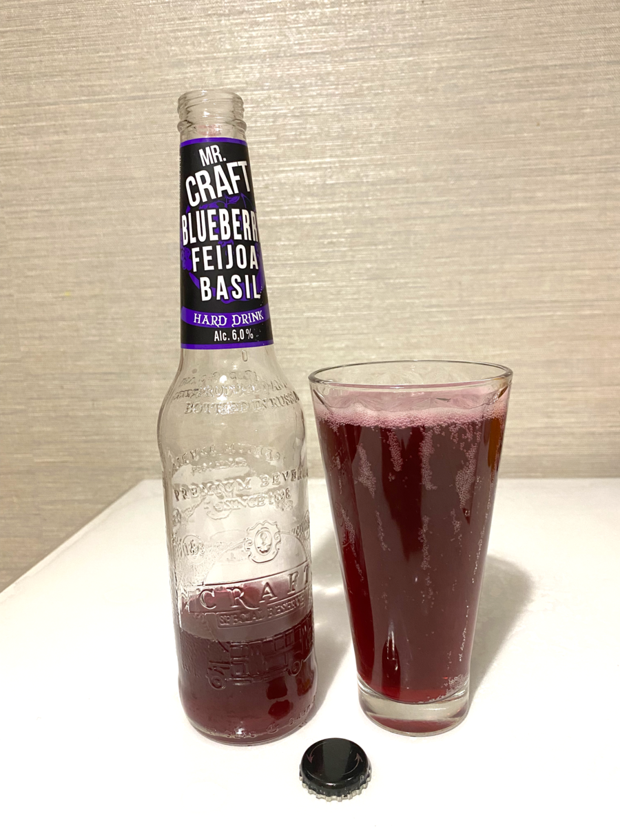 «Mr. Craft» со вкусом голубики, фейхоа и базилика.
