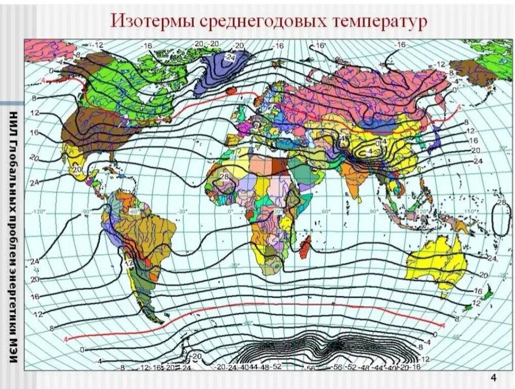 Что показывает климатическая карта