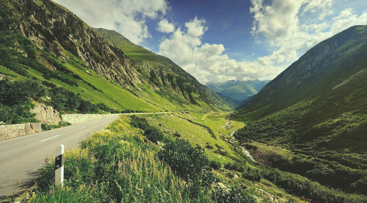 Горная Чечня очень похожа в апреле на кадры пейзажей Новой Зеландии или Швейцарии