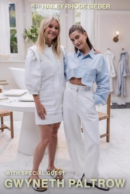    Гвинет Пэлтроу и Хейли БиберСоцсети