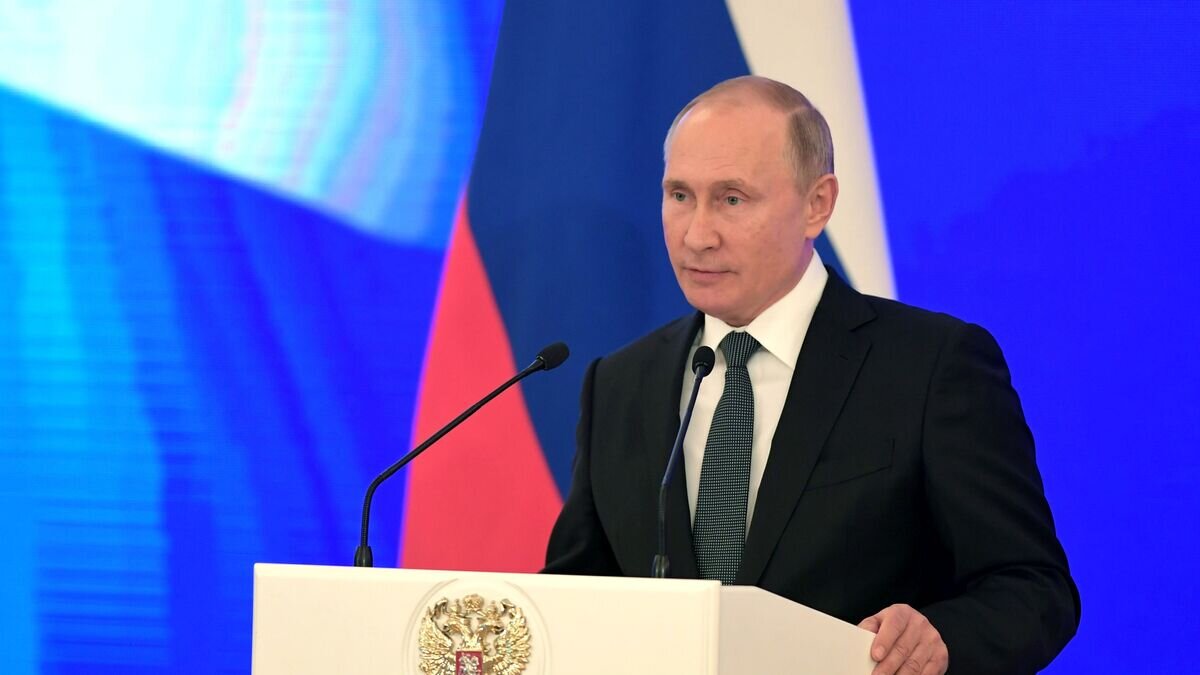    Владимир Путин выступает на Торжественном приёме по случаю Дня Героев Отечества. 7 декабря 2018© РИА Новости / РИА Новости