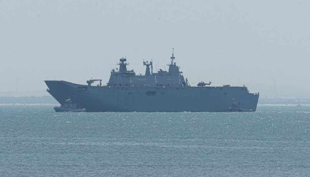 "Хуан Карлос I" покидает базу Рота 6 сентября ( AGUSTÍN DE LA POZA)