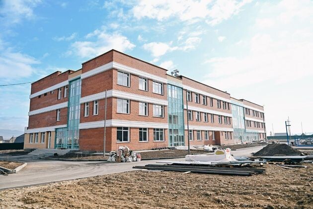    Строящаяся школа в Бурятии Телеграм-канал Алексея Цыденова