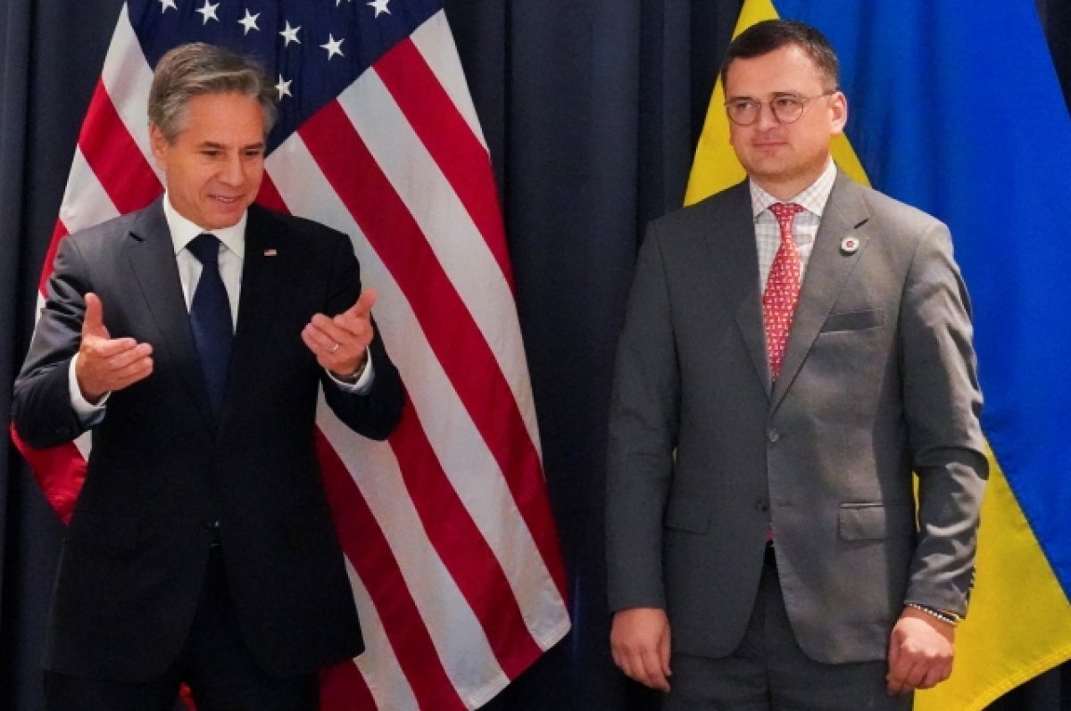    Энтони Блинкен и Дмитрий Кулеба.