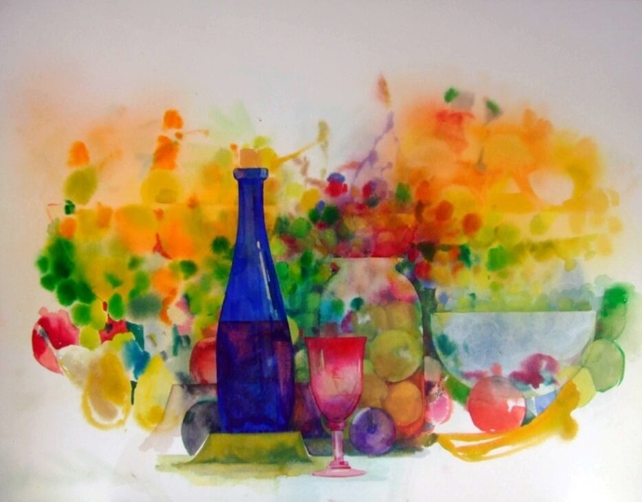 Сергей Галета. Фруктовый фейерверк. бумага. акварель. 70х100 см. Рисунок №2.


