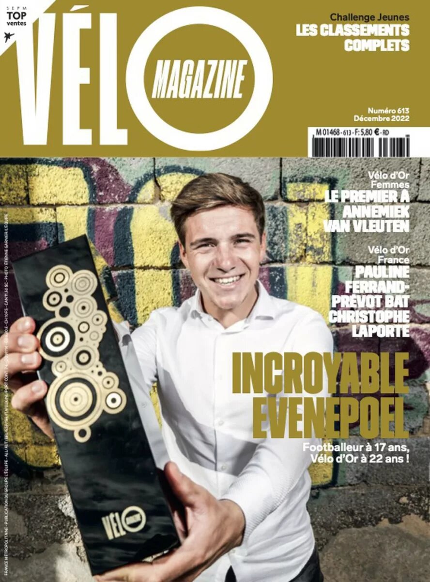 Ремко Эвенпул на обложке журнала Vélo Magazine  📷
