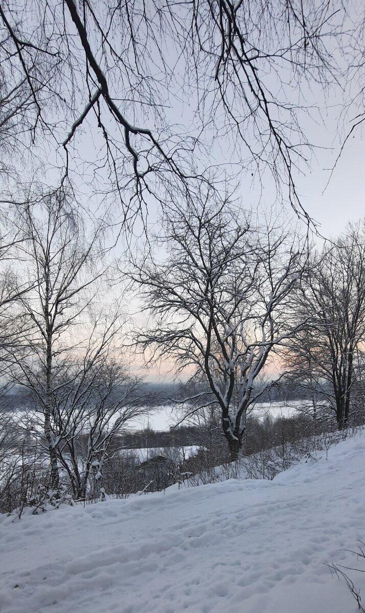 Зимний закат.