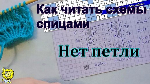 Как читать схемы спицами. Нет петли. Как вязать | Мастерская 