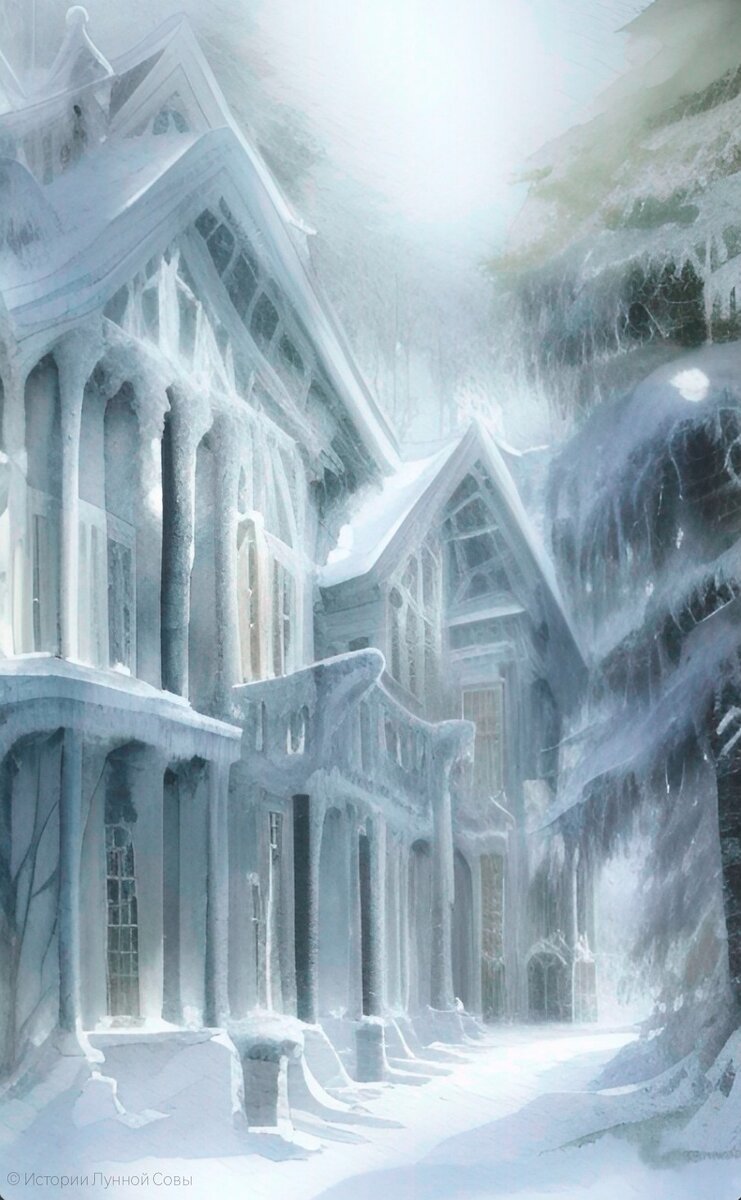 Величавые стены мерцают покрытые снежным убранством. Зрелище завораживающее, если честно.