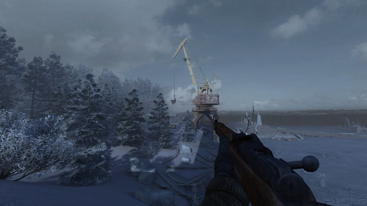 Скриншот из мода на игру Сталкер: Зов Припяти - Alone in Windstorm