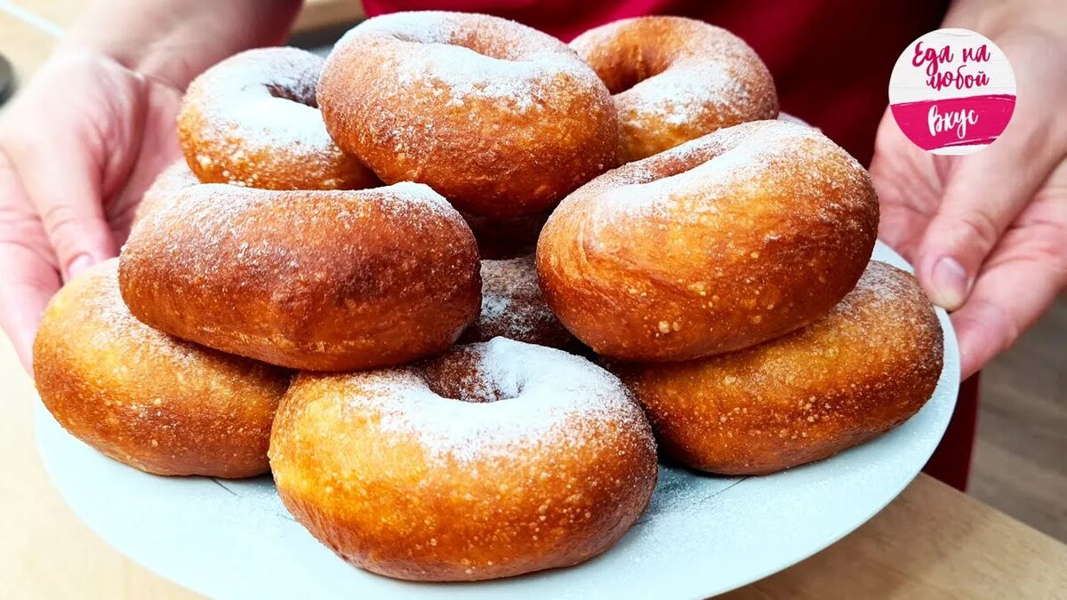 Рецепт пончиков с корицей с кремом и яблоками