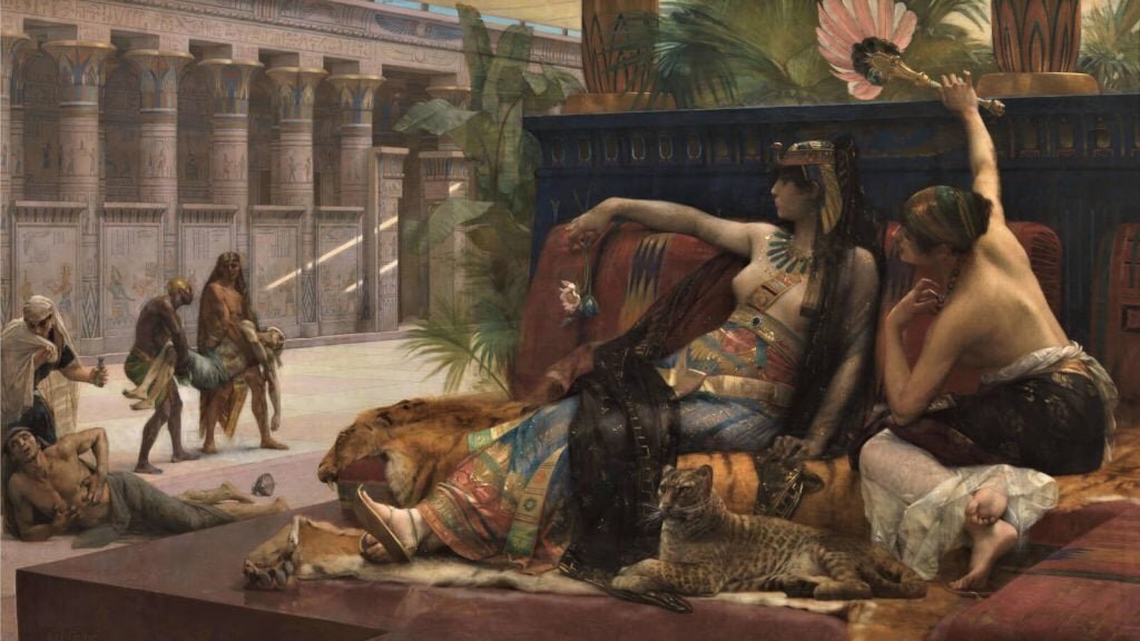 Александр Кабанель, "Клеопатра", 1887, Королевский музей изящных искусств, Антверпен, Бельгия.