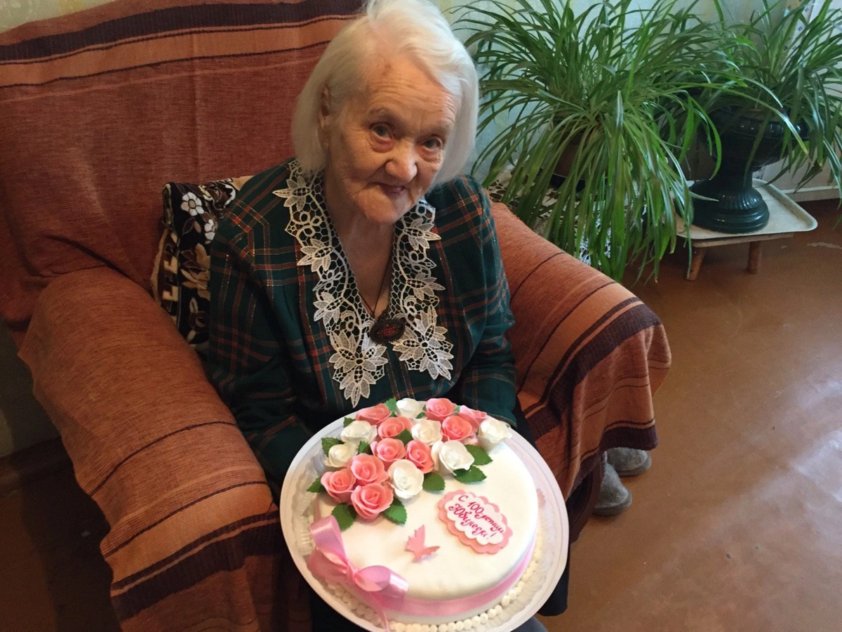 Антонина Андреевна в свой 100-летний юбилей