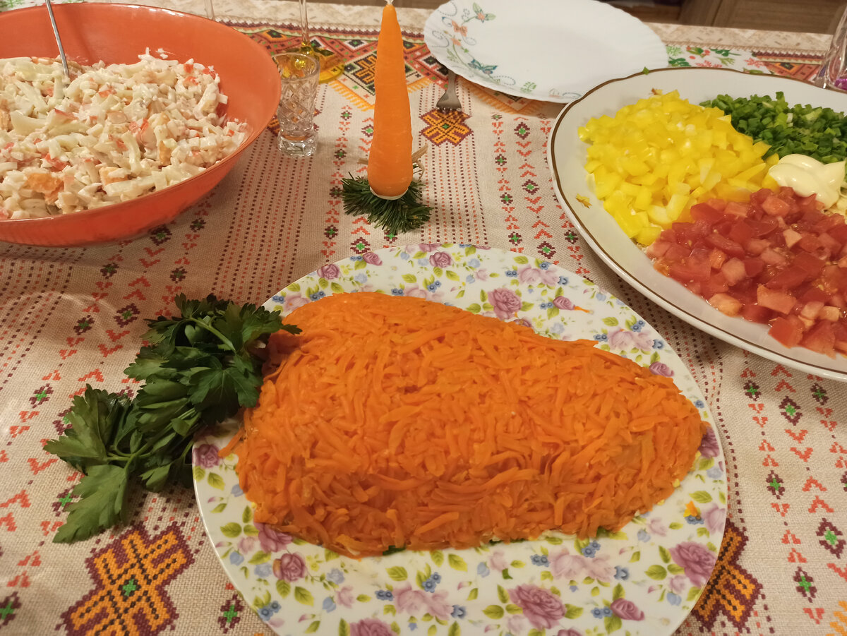 Морковка для зайчика