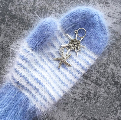 Варежки методом хеликс