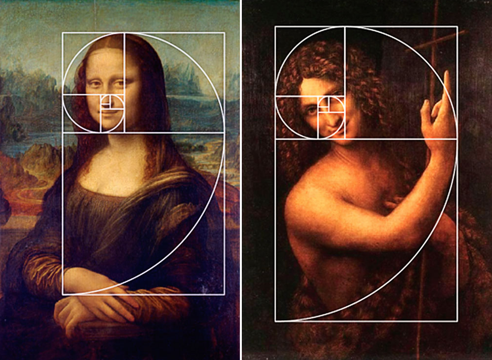 4 примера произведений искусства разных видов. Золотое сечение в картинах Леонардо да Винчи. Божественная пропорция Леонардо да Винчи.