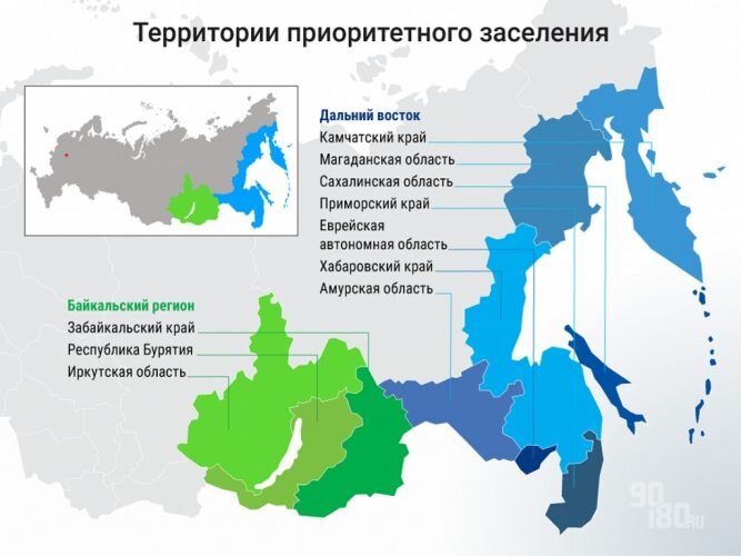 Карта приоритетного переселения