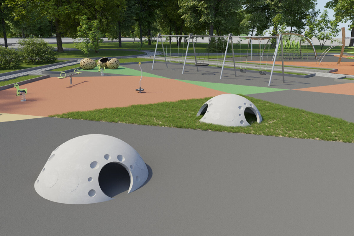 3d-визуализация проекта детской площадки Шелби