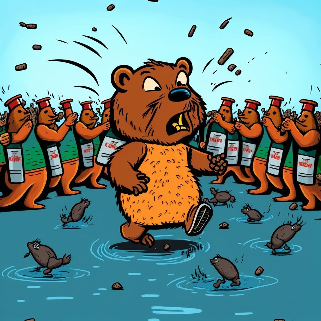 Бобры картинки прикольные