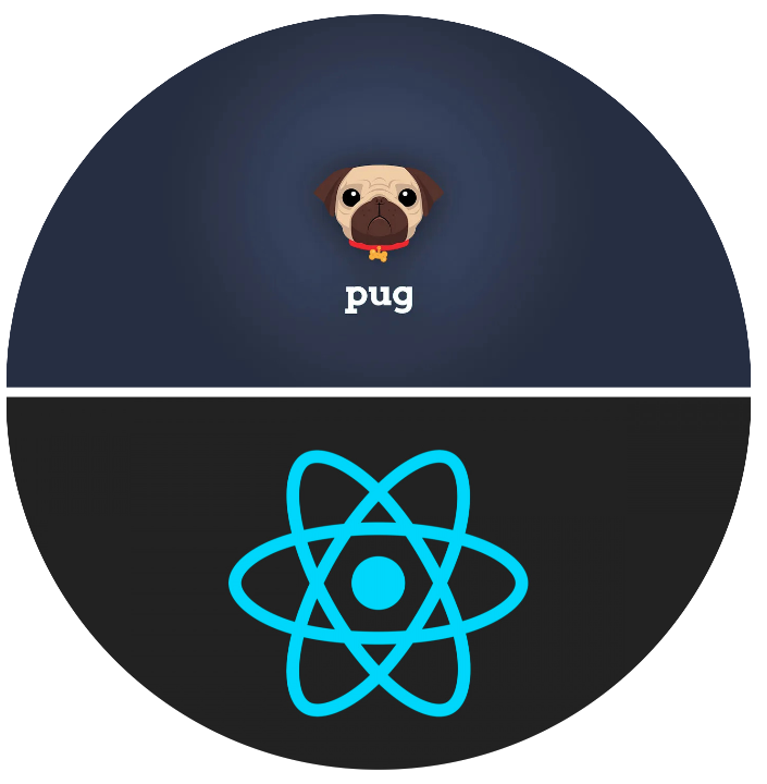 pug+react