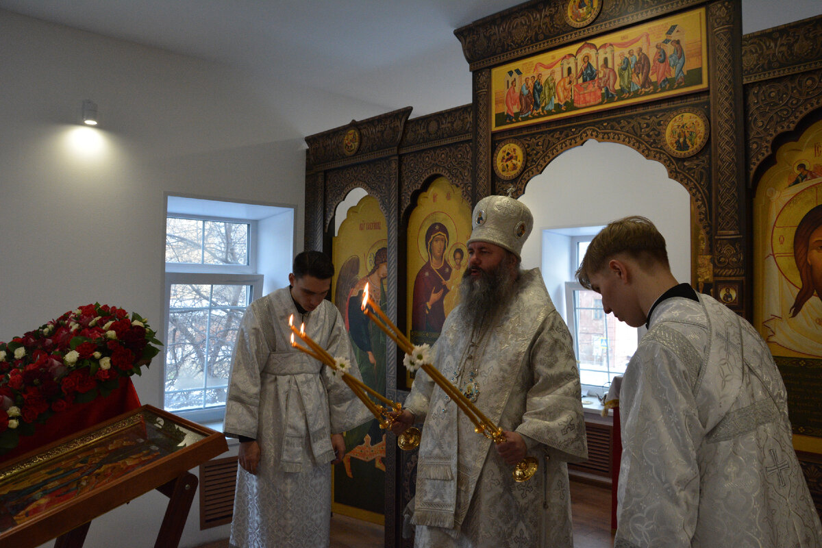 Освящение домового храма Святой мученицы Татианы 25 января 2023 года. Фото В.А. Диденко.