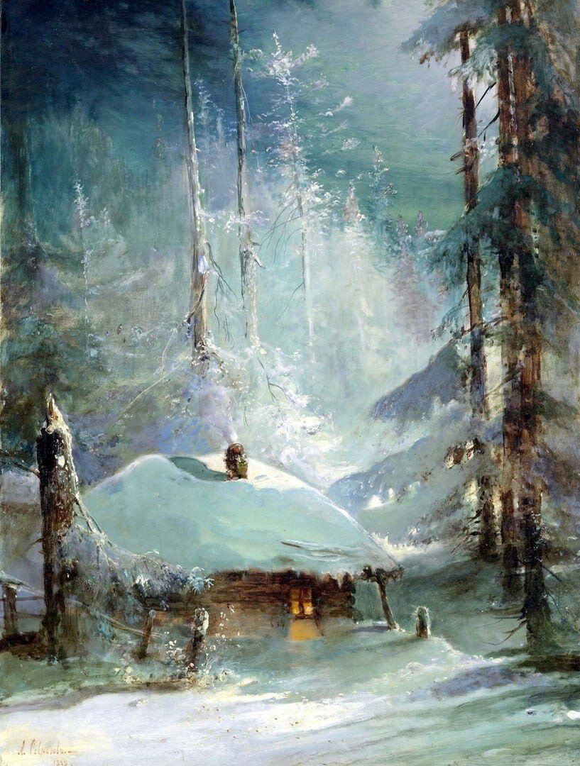 /Художник А.К. Саврасов "Хижина в зимнем лесу" 1888г./