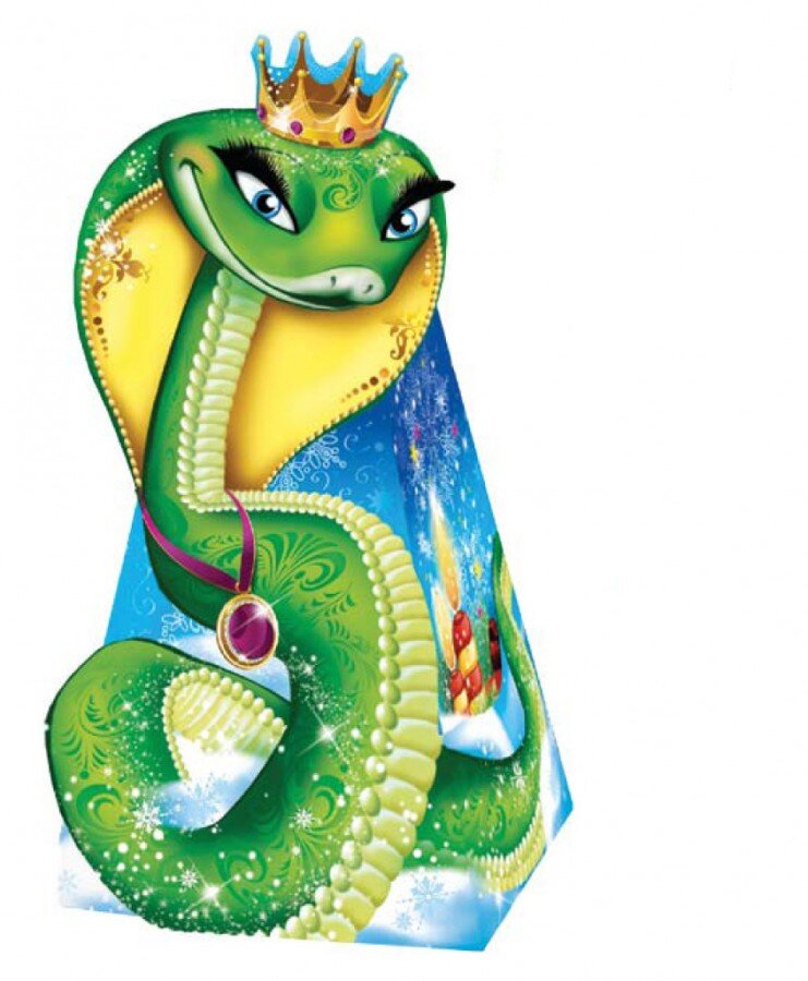 Змея с короной рисунок