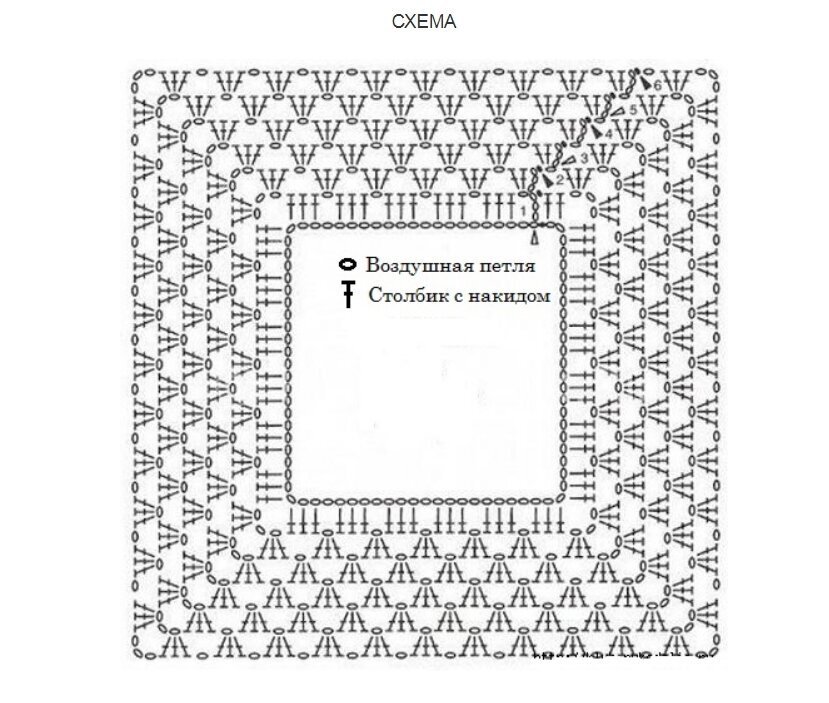 Реглан крючком схема и описание