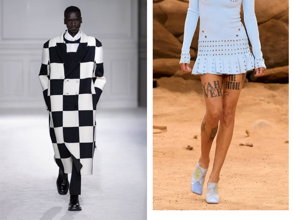 Valentino осень-зима 2023/24; Off-White осень-зима 2023/24